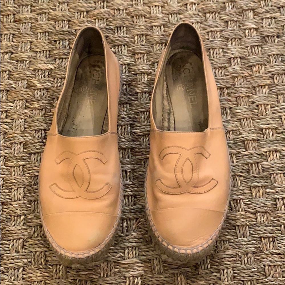 Chanel lambskin espadrilles